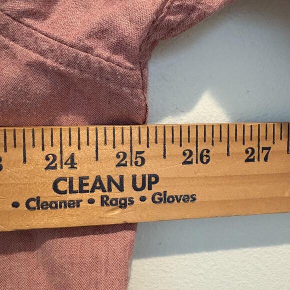 Tommy Bahama Shirt Mens XL Pink Herringbone Stretch Button Down Long Sleeve - Picture 11 of 13